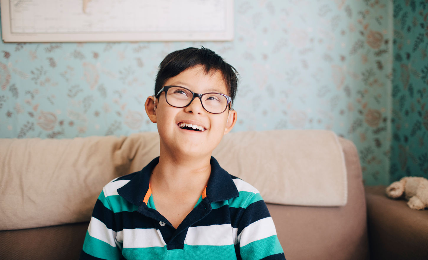 Portrait of a Boy with Glasses