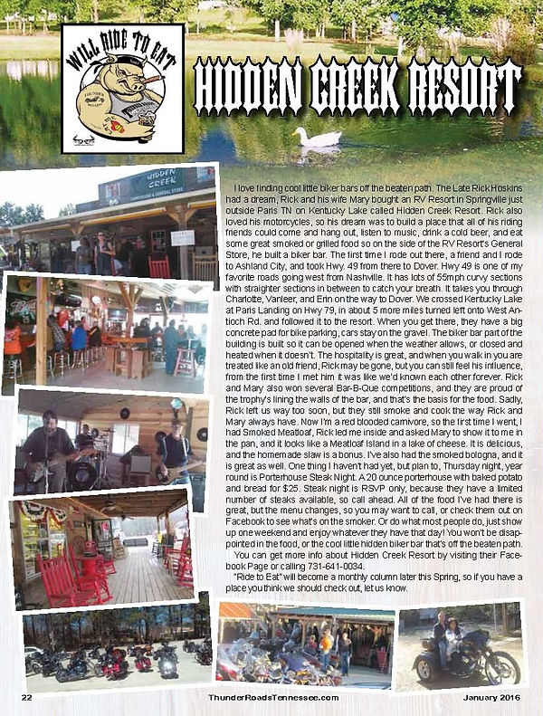 Biker Friendly Resort