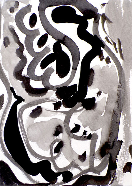 ink painting by Douglas Roman Artist