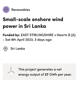 East Stirlingshire FC Carbon Offsetting