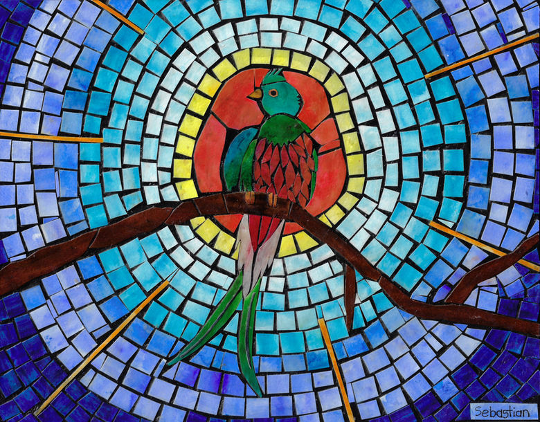 Mosaic Quetzal 11x14