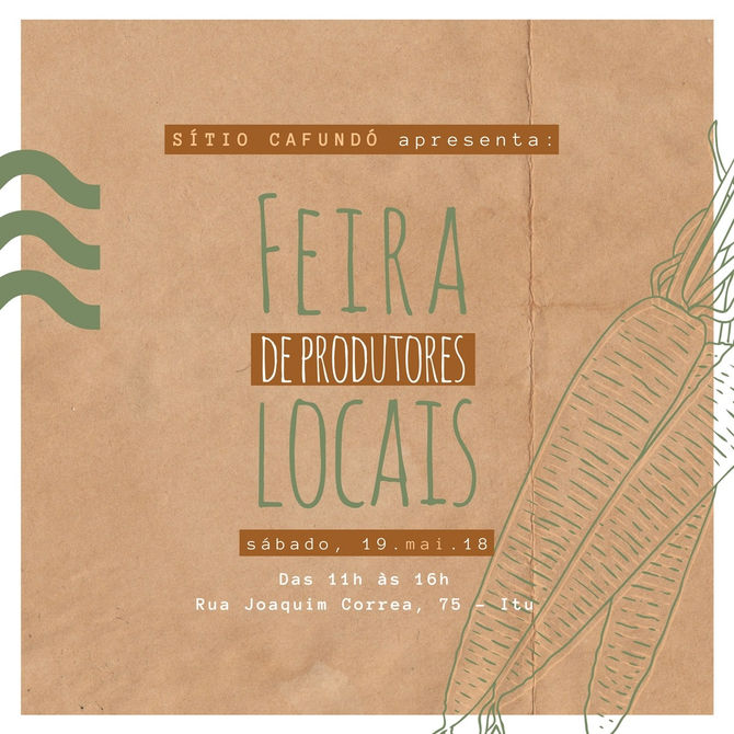 Feira de Produtores Locais no Cafundó!