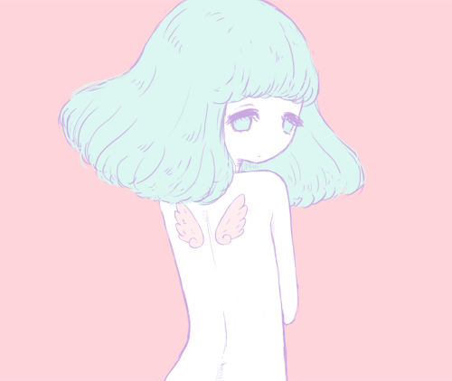Image result for pastel kawaii anime girl gif