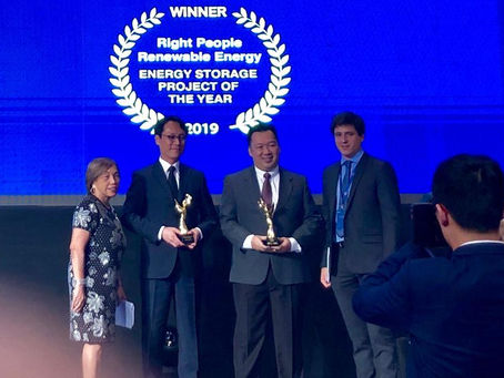 RPRE wins Energy Storage Project of the Year