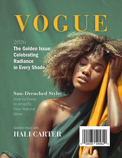 Vogue Mag Gold Cover