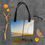 Thumbnail: Tote bag - "Golden Glow: A Yellow Catamaran Basks in the Beach Sunset"