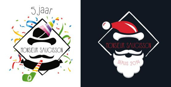 kerst logo ontwerp / jubileum ontwerp