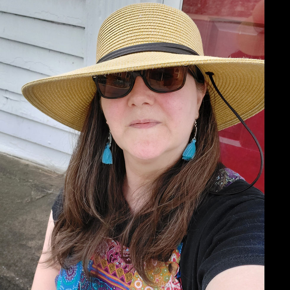 Woman wearing a sun hat
