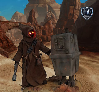 Jawa and Gonk Custom Statue