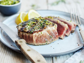 Herb and Garlic Grilled Tuna Steaks