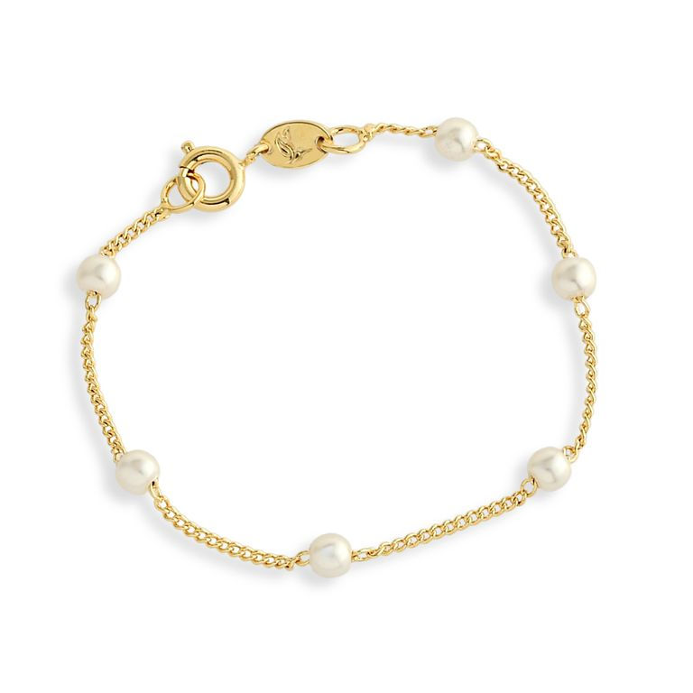 Children's Bracelet Sweet Charm Rome Jewelry-18K Gold Plated | PL1631606 | 16cm