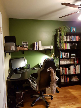 Voilà! Organizing Services Penticton - Projects - AFTER PHOTO - An Orderly Living Room / Home Office