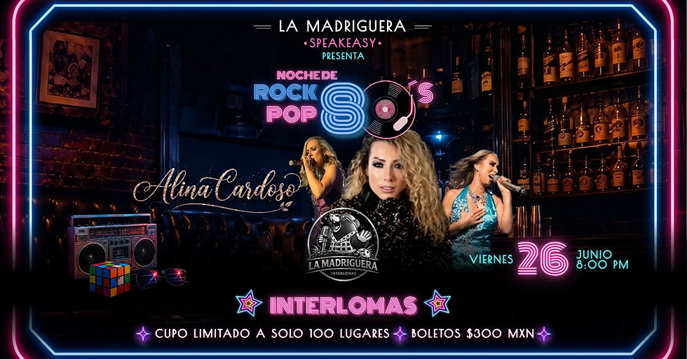 🎸✨ Una noche para volver a cantar los clásicos que nunca pasan de moda.