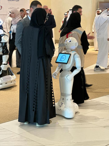 Robots participation and helping in Dubai UAE events