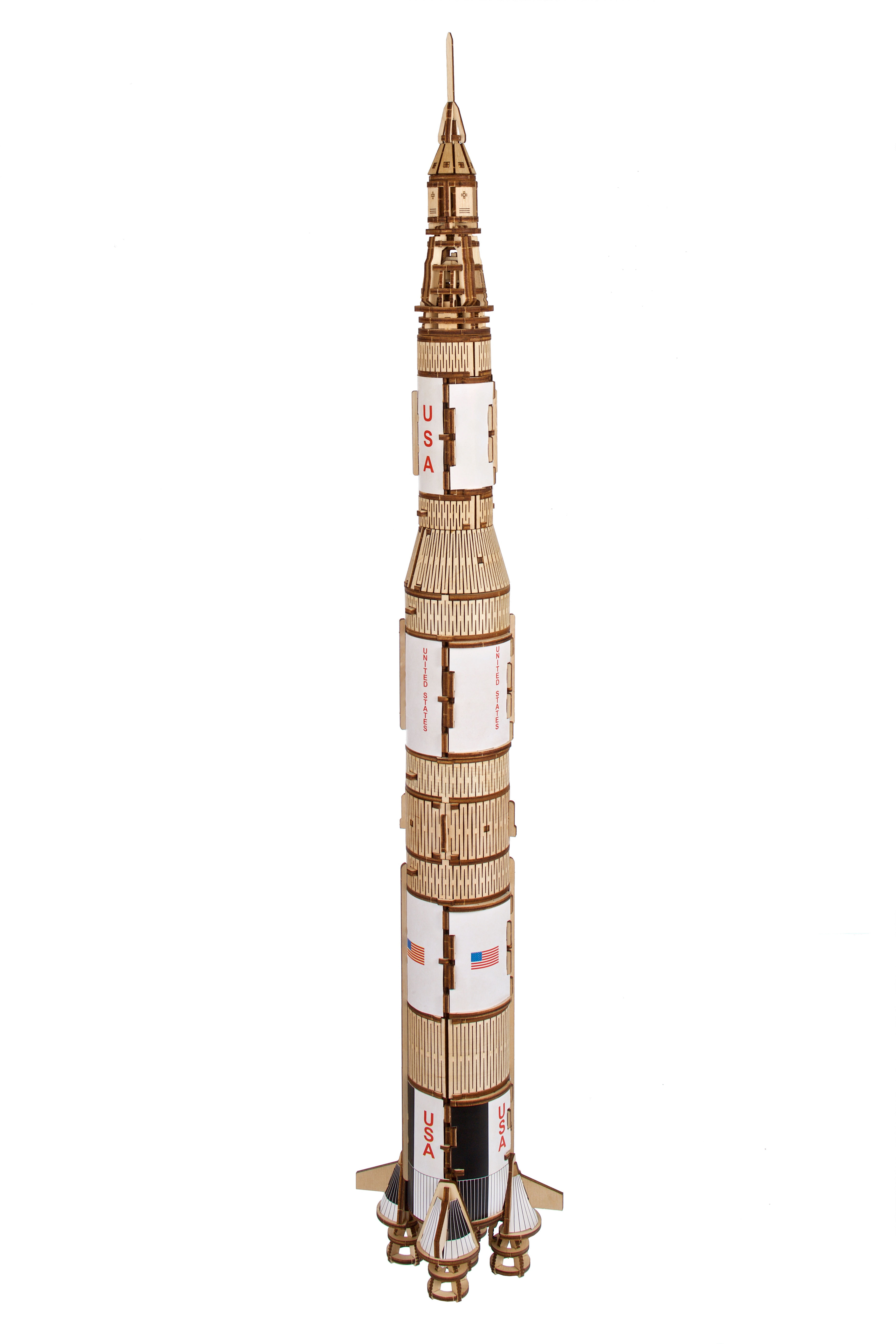 NASA Saturn V-Rakete | 3D-Puzzle - Holz-Bausatz