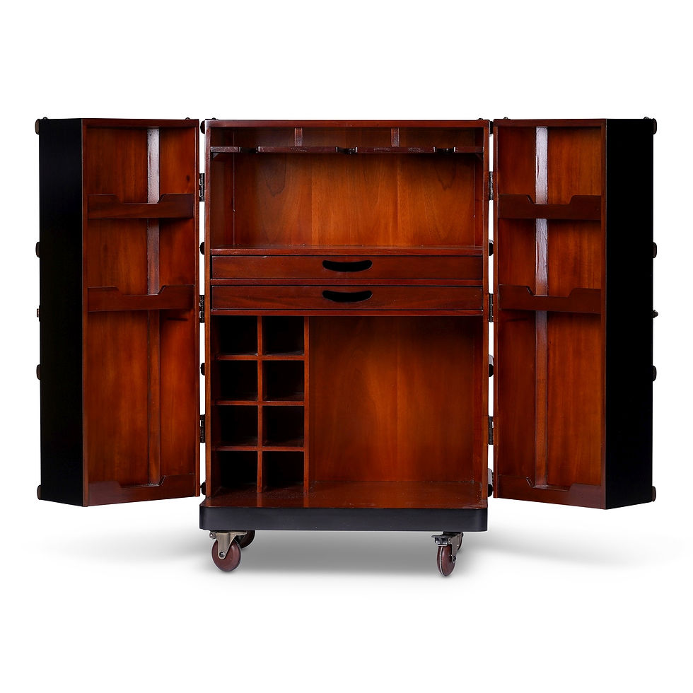 Miniaturbild: Polo-Club Koffer-Barschrank - schwarz