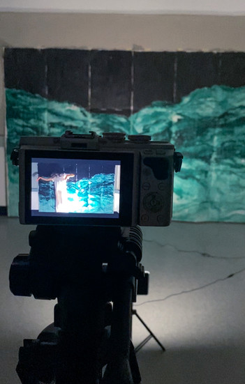 Self-portrait music video shoot