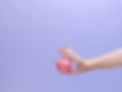 Pink Apple, Purple Background