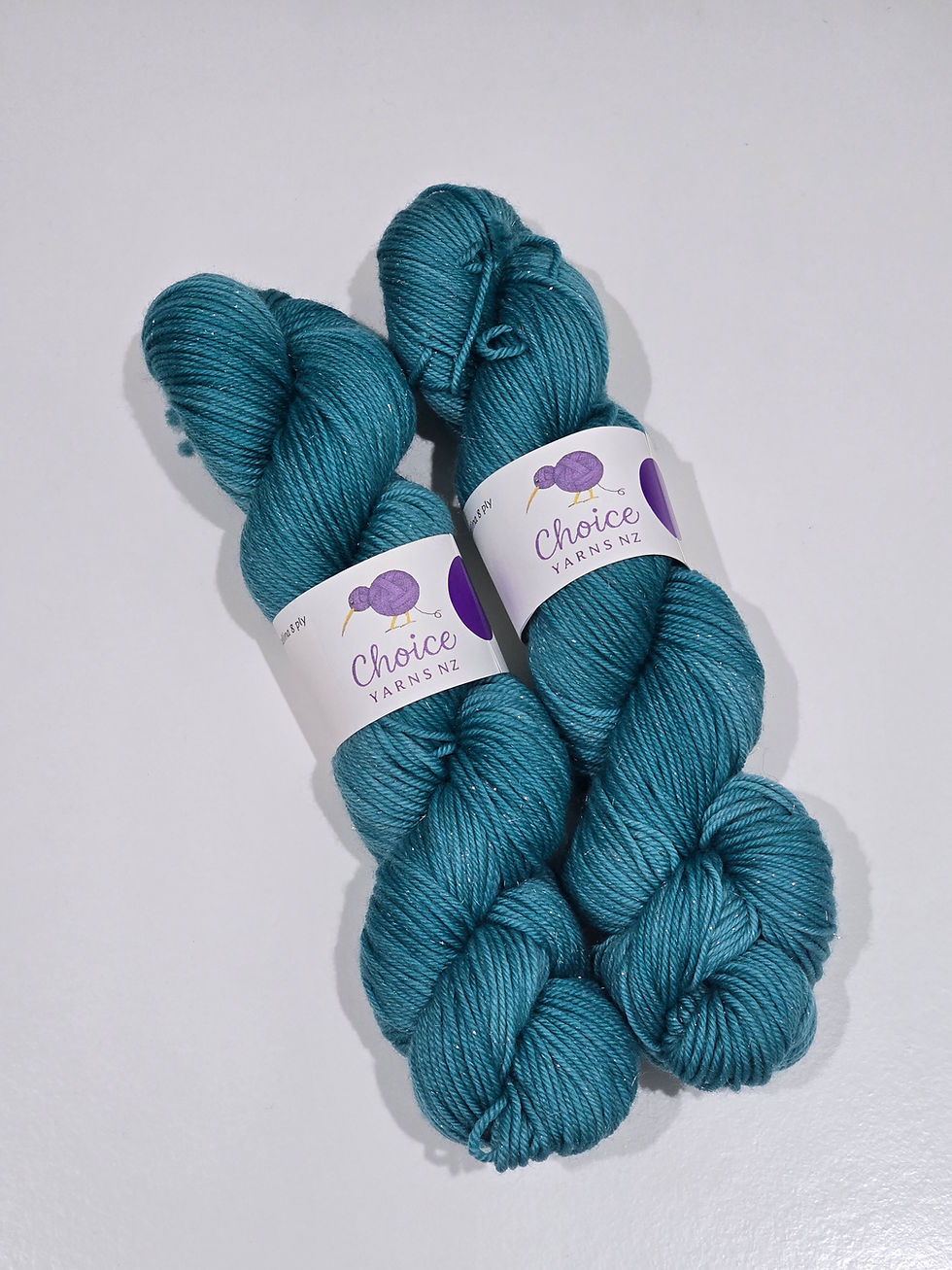 Thumbnail: Choice Yarns NZ 8ply Merino Silver Sparkle Sock