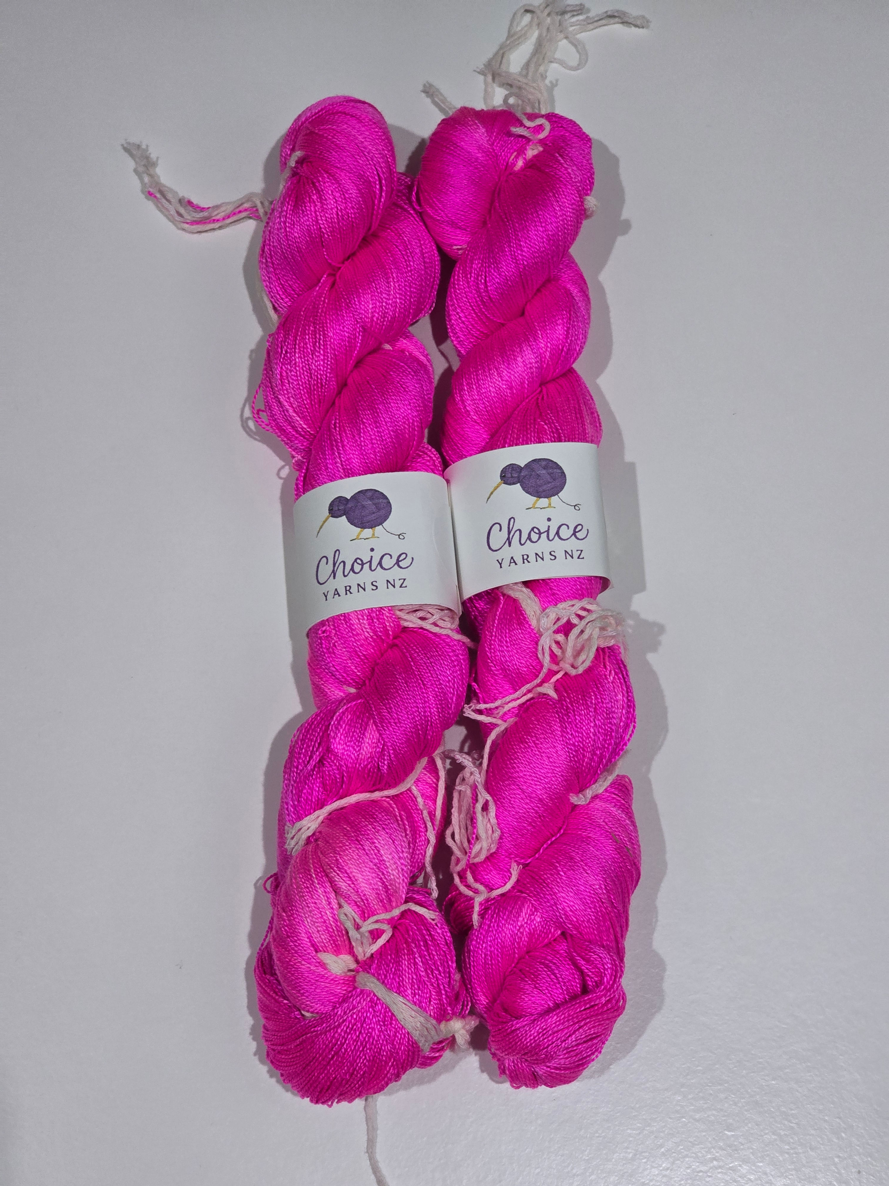 Choice Yarns NZ Hand-Dyed 100% Mulberry Silk 2ply 100g