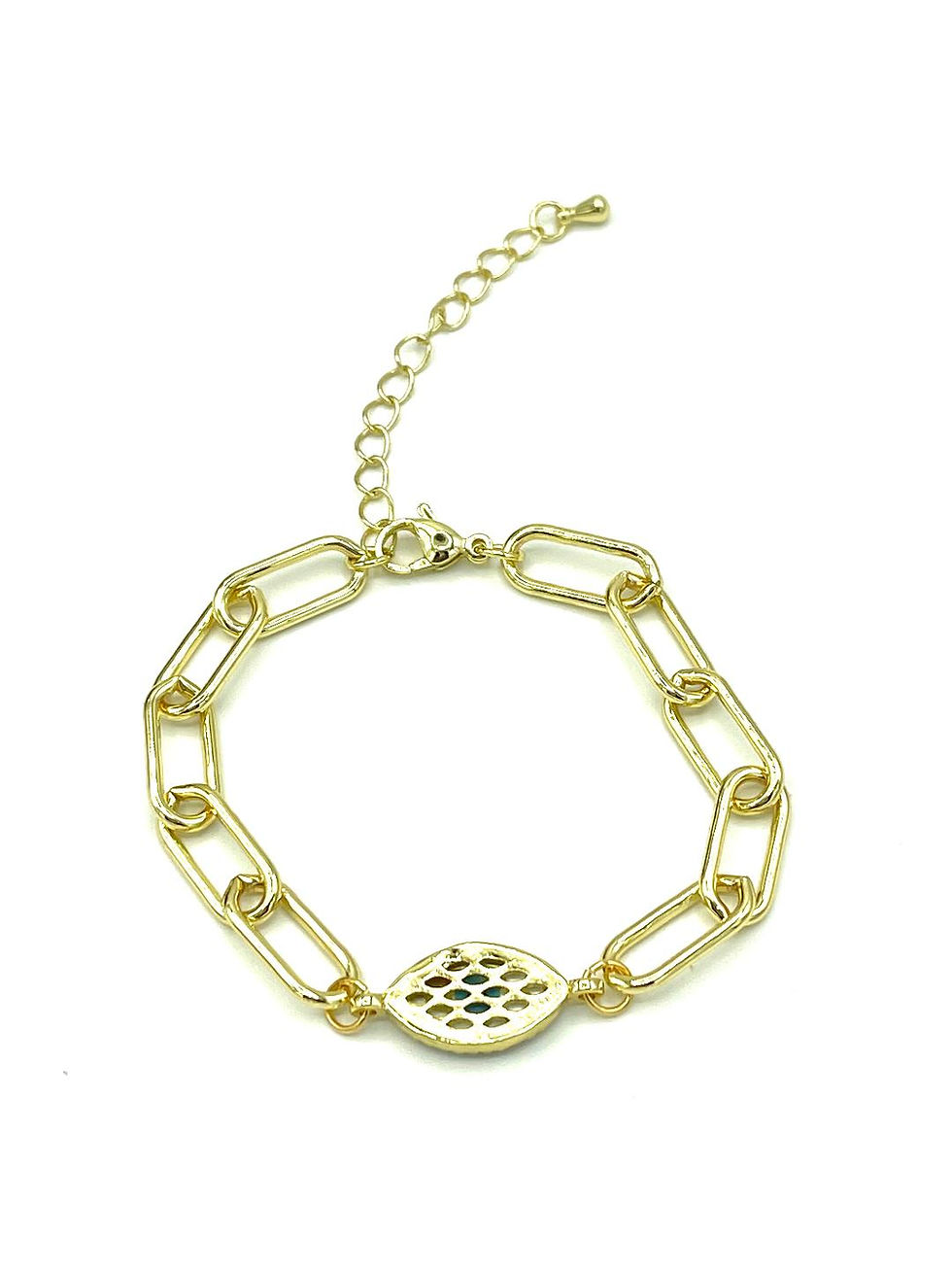 Thumbnail: Jana MOP/CZ Evil Eye Bracelet.