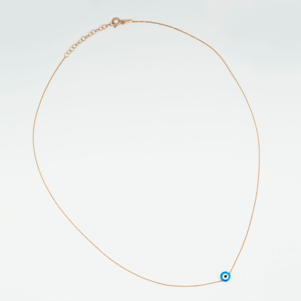 Thumbnail: Opal Evil Eye Necklace