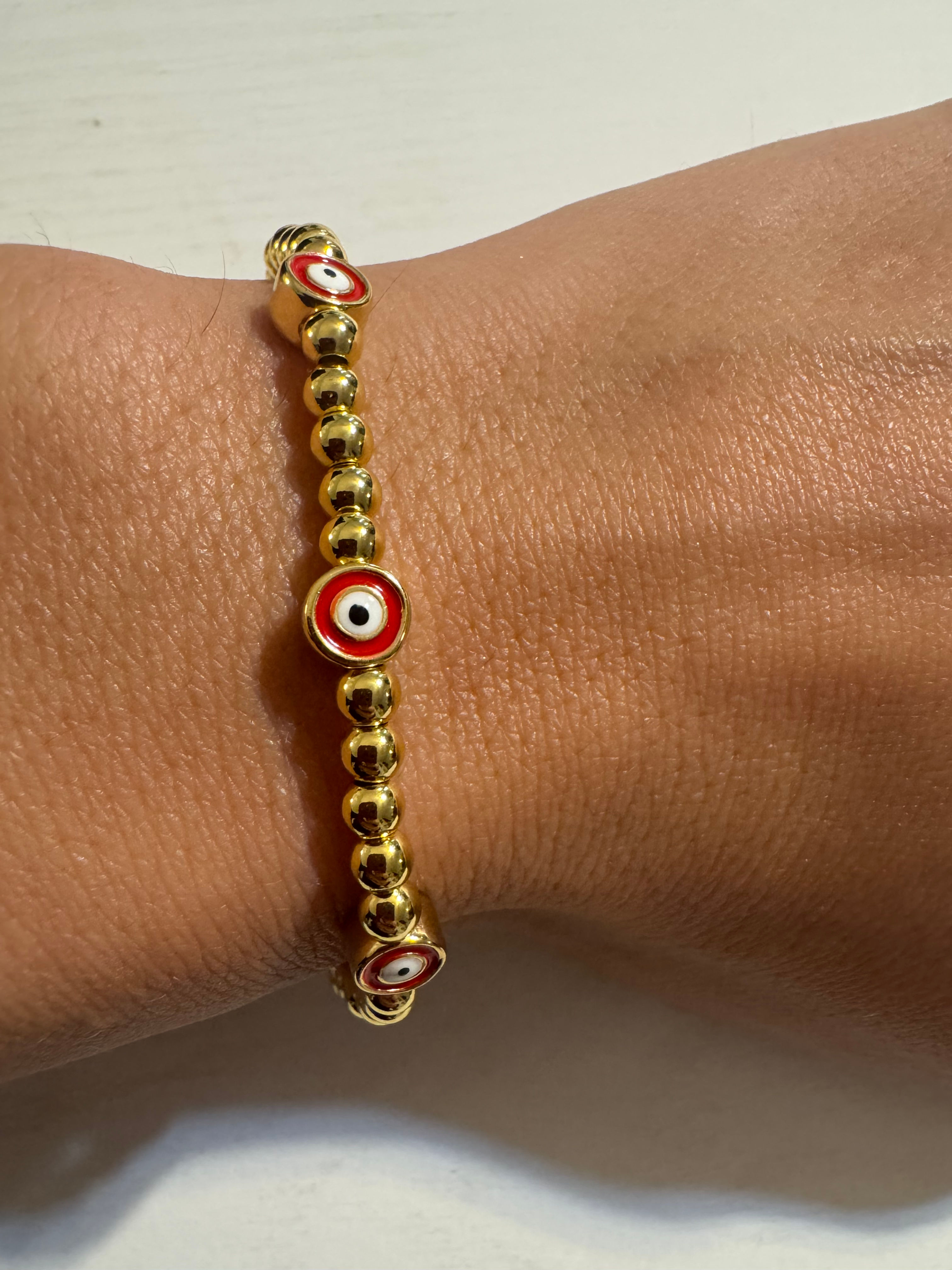 Evil eye strechy bracelet
