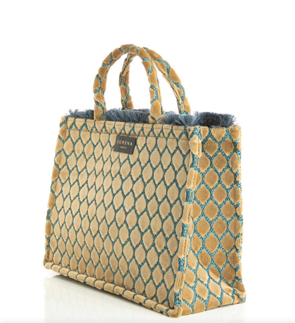 Thumbnail: Mykonos Velvety Tote Bag.