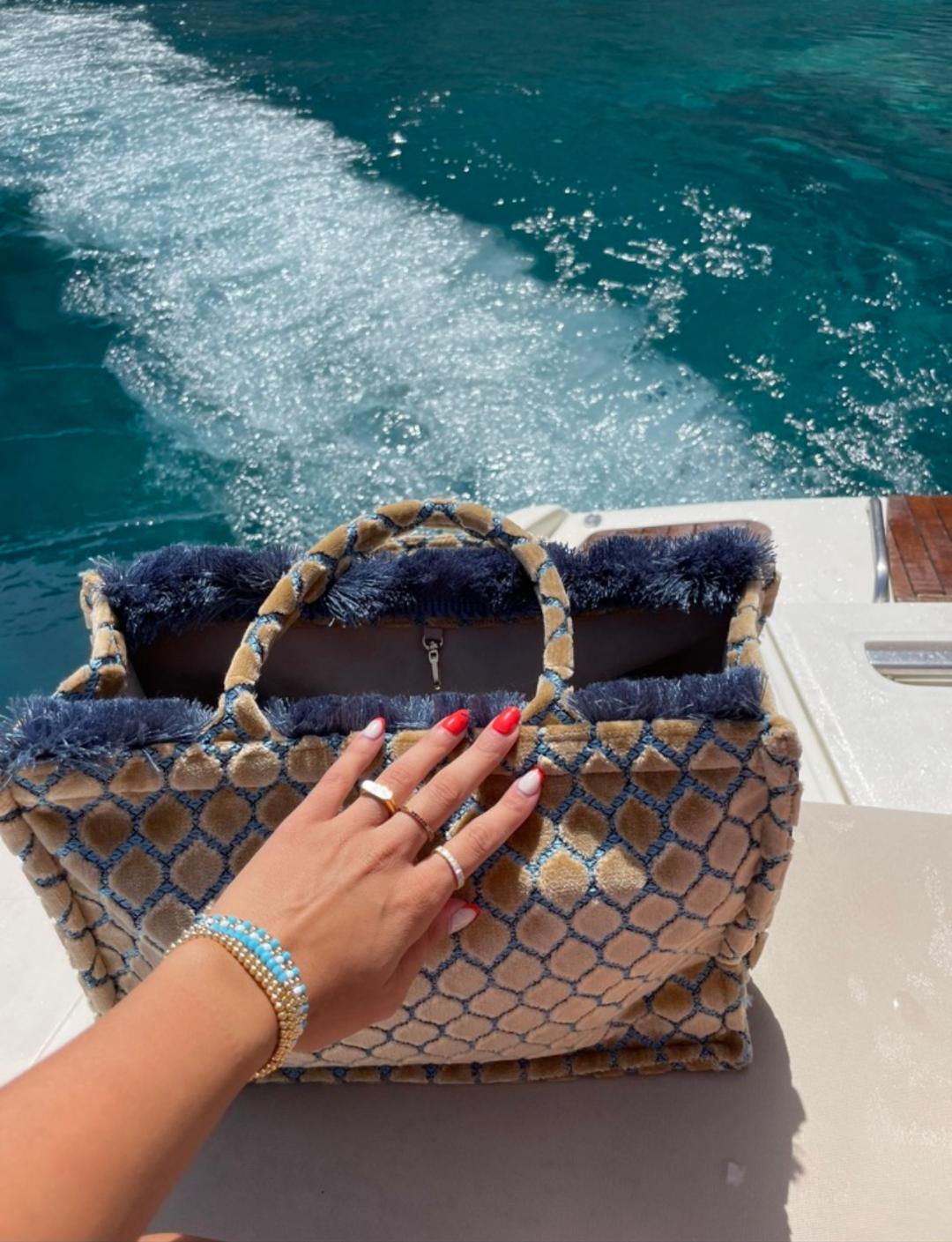 Mykonos Velvety Tote Bag.