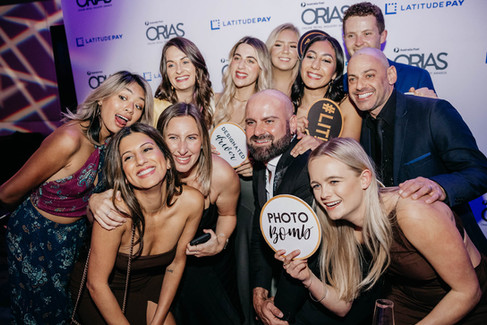 Sydney event photographer capturing guests celebrating at NAWIC Awards Night, ICC Sydney
