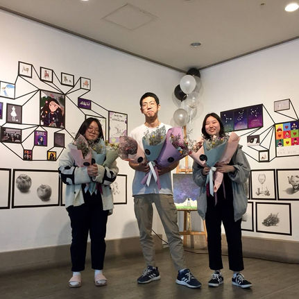 미술반 전시회 시작~~~!