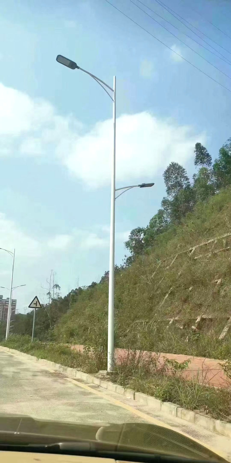 hot dipped galvanized lighting poles
