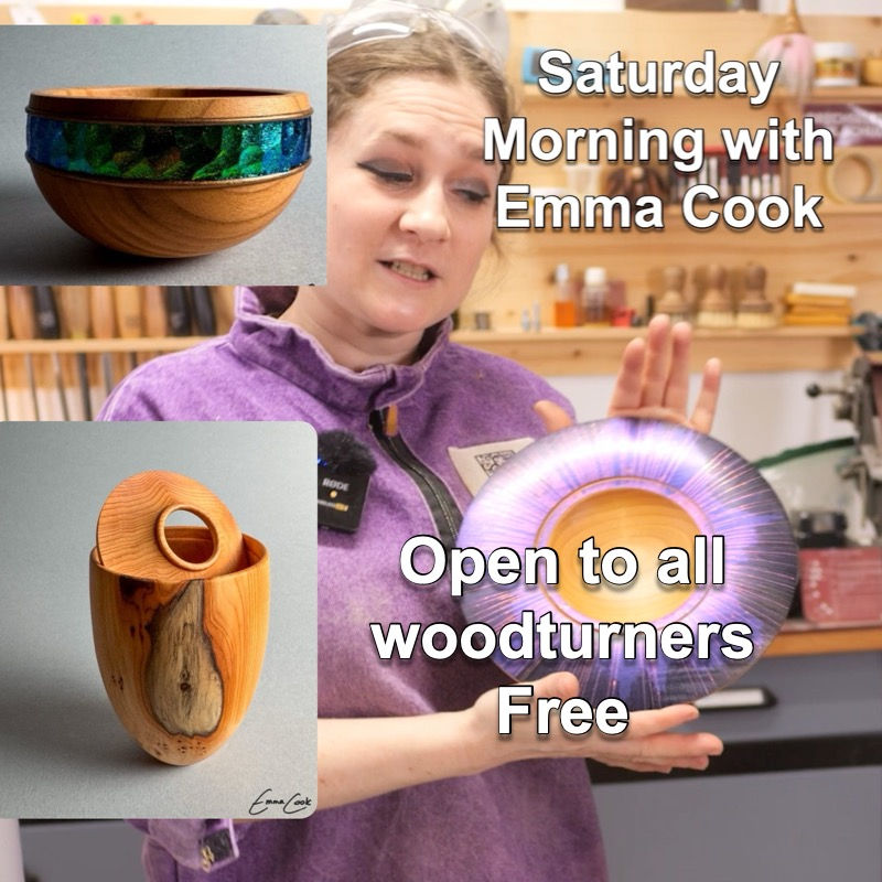 Monthly Meeting (Morning) - Demo by Emma Cook - Centrifuge Platter and if time Lidded Hollow Form Box