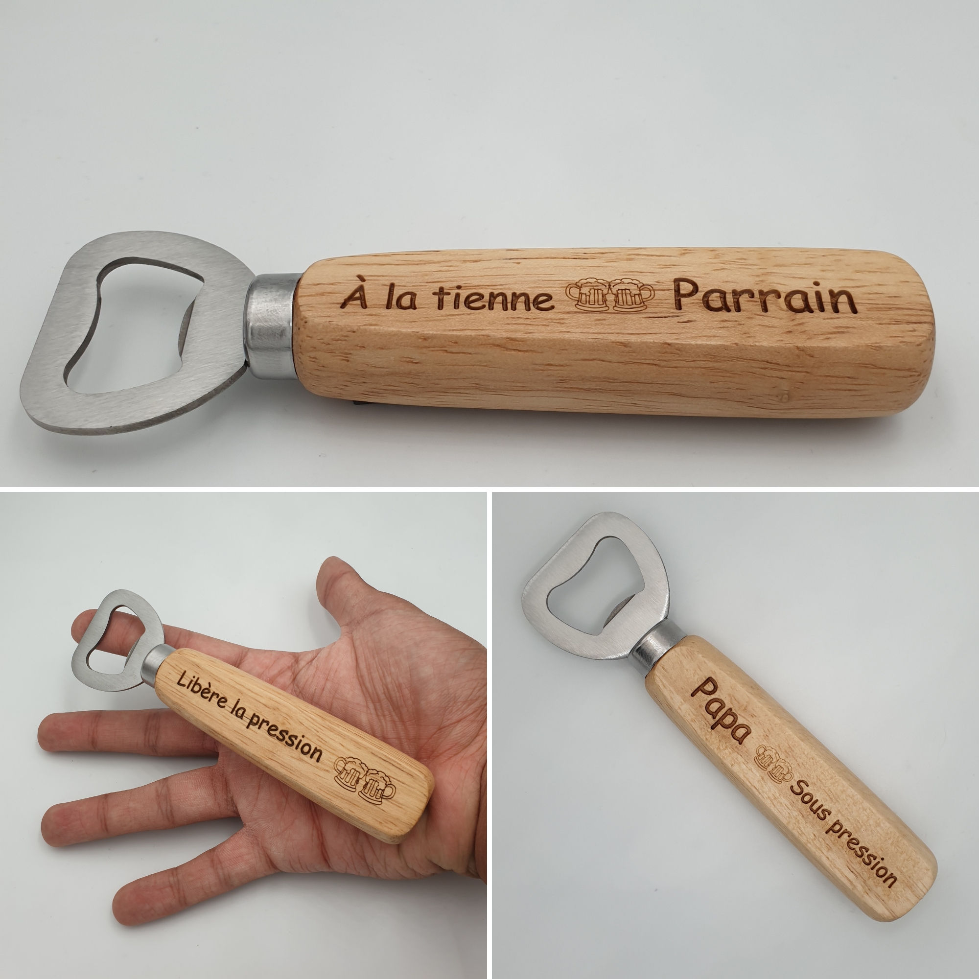 Décapsuleur gravé magnétique