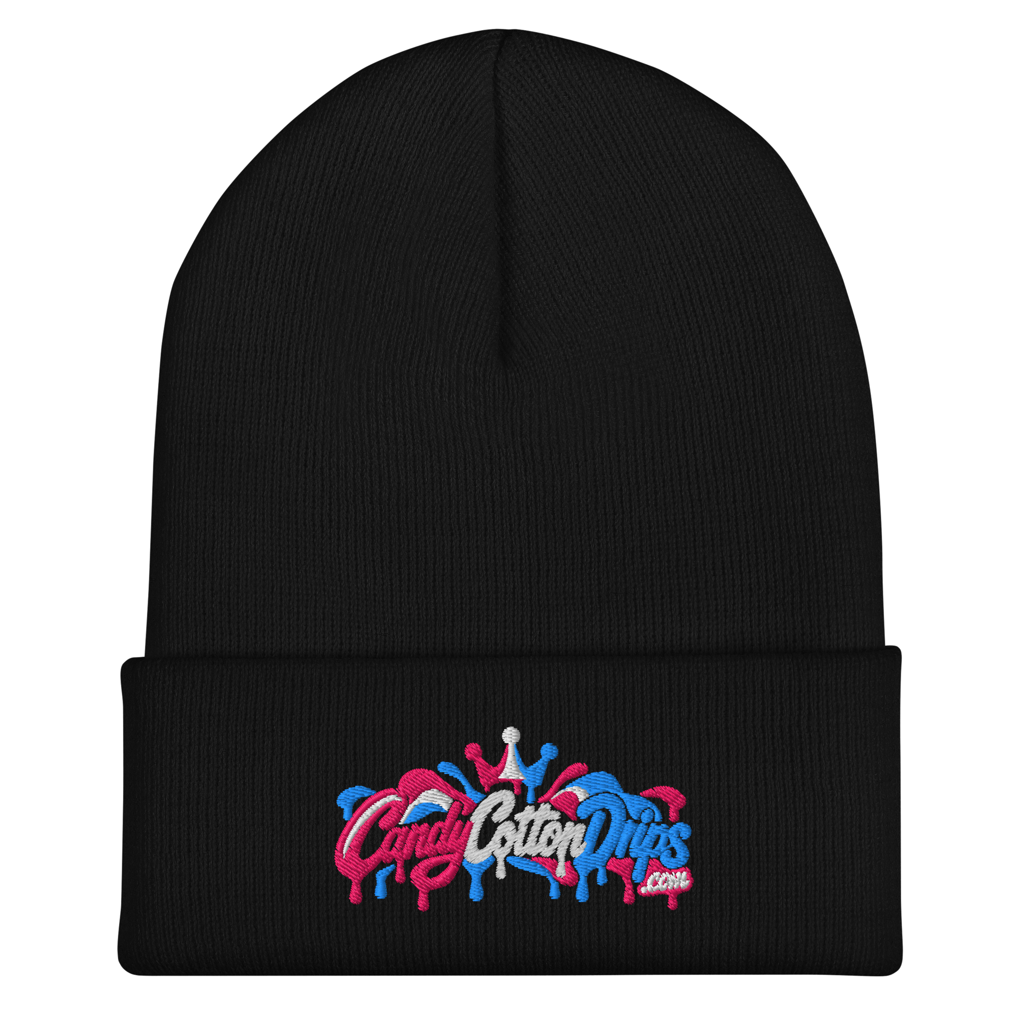 Candy Cotton Drip Cuffed Beanie