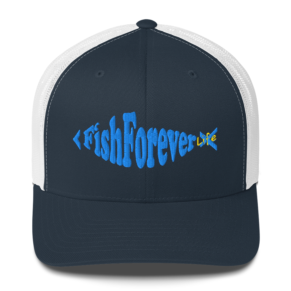 Thumbnail: Fish Forever Life Logo Trucker Cap