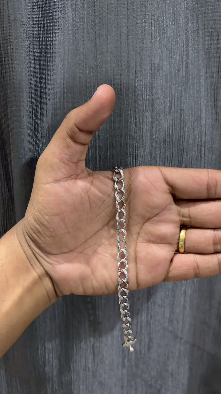 Thumbnail: Silver Premium Link Men Bracelet