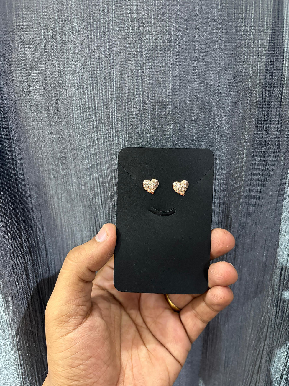 Thumbnail: Silver Heart Daily Wear Earrings
