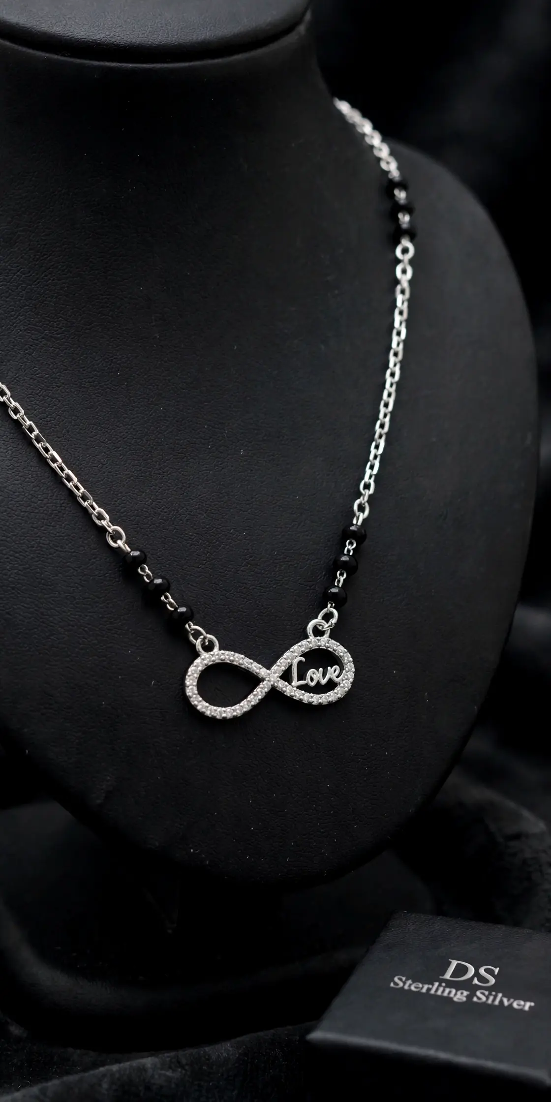 Silver Infinity Love Mangalsutra