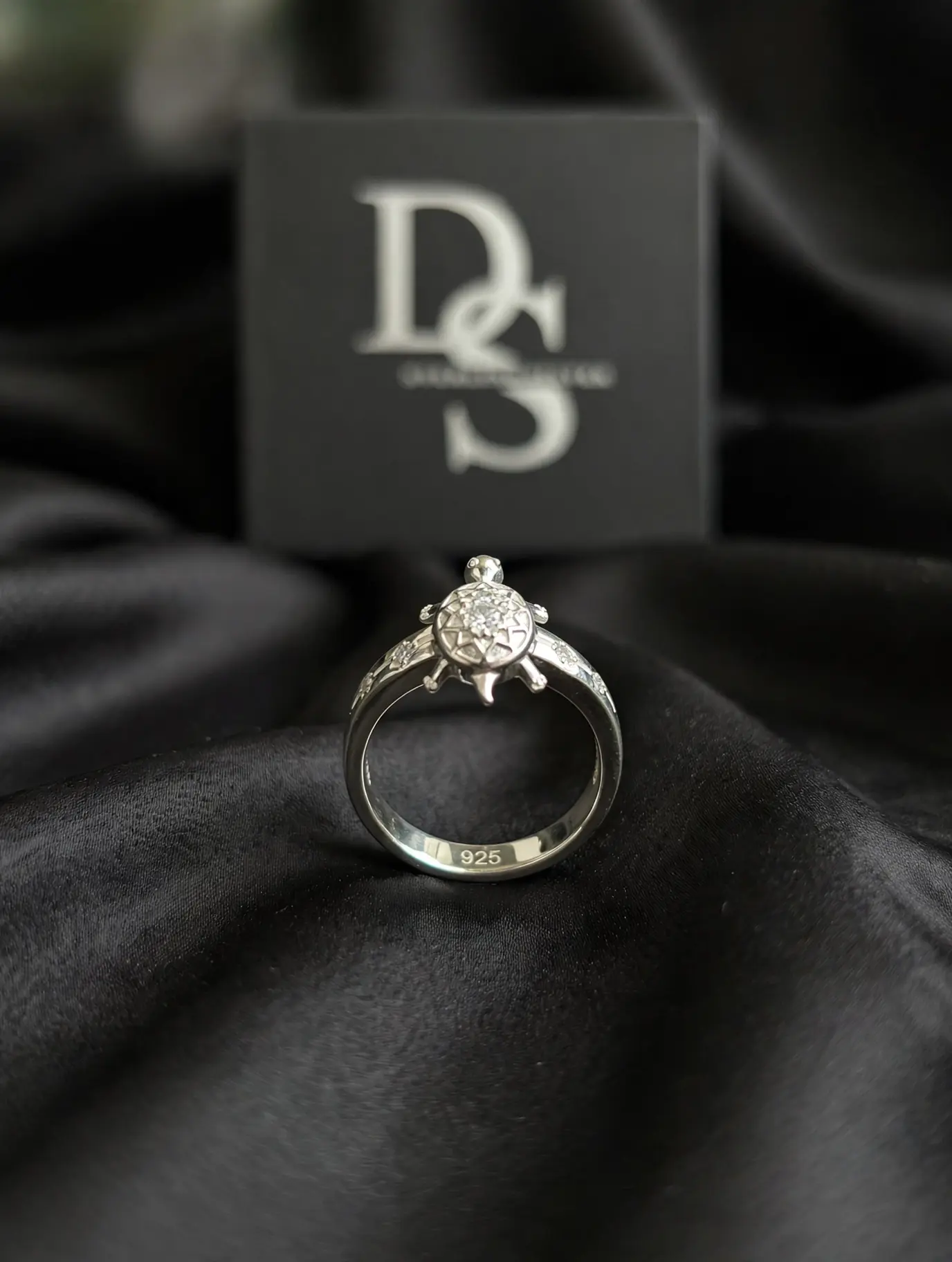 Silver Turtle Men's Ring