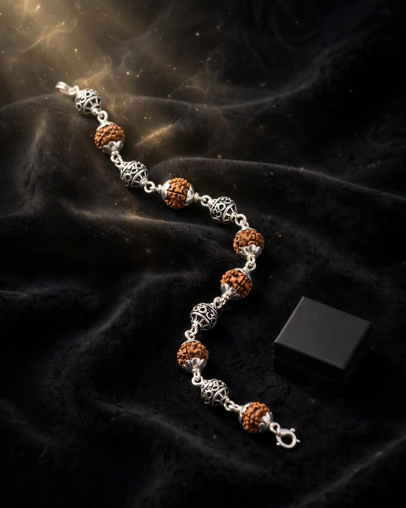 Silver Daily Wear Rudraksh Bracelet