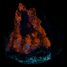 Walstromite with Unknown Blue, Big Creek – Rush Creek Deposit, Fresno County, California, USA.