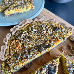 Quiche gourmande vegan et sans gluten