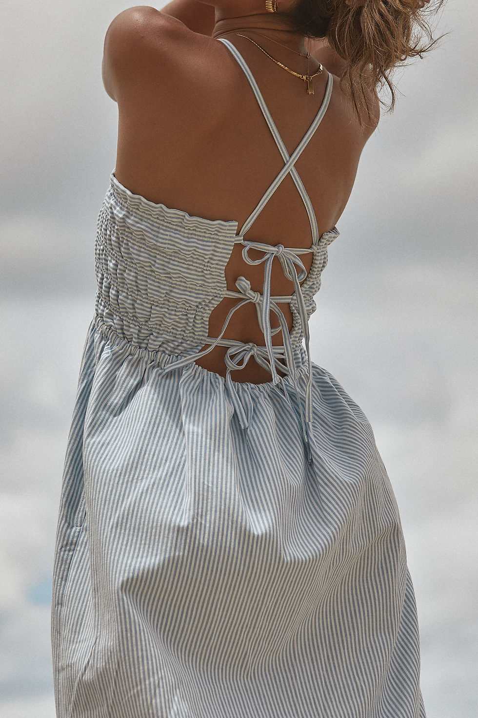 Thumbnail: Lace Up Midi Dress
