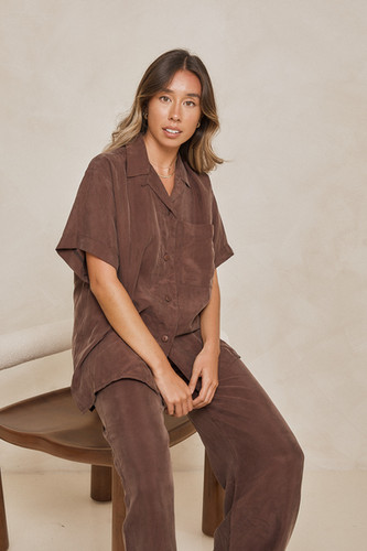 Short Sleeve Cupro Shirt | Modern Sunday