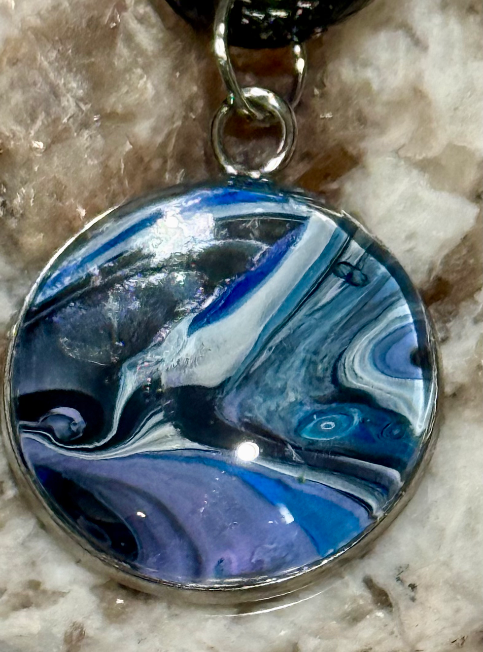 Thumbnail: Paint  Pour & Nautical Pendant Necklaces