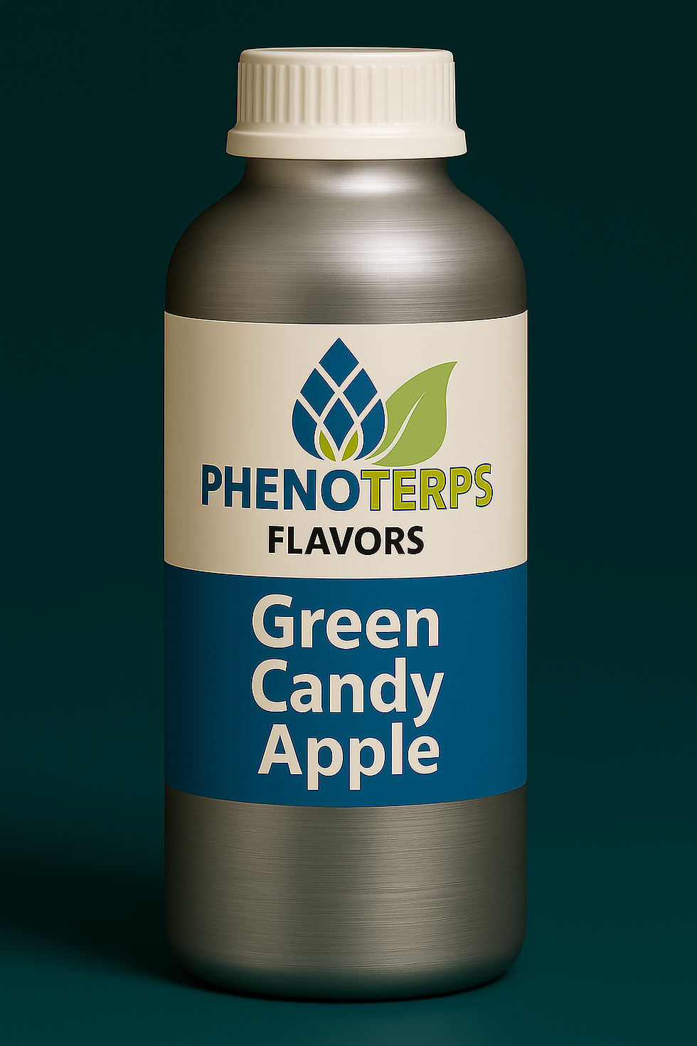 High-quality terpene extract from PhenoTerps, packaged in a sleek aluminum bottle with product label