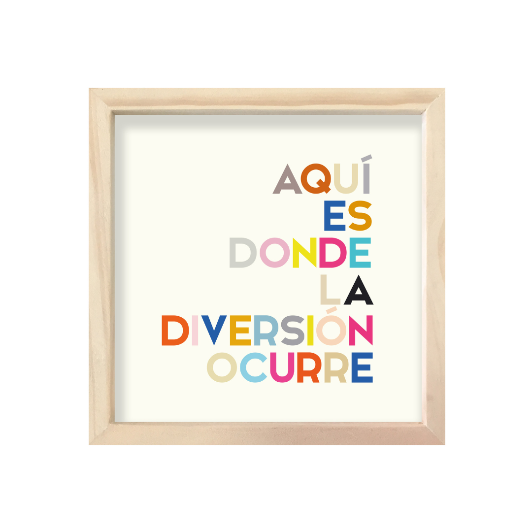 Cuadro infantil "la diversión"