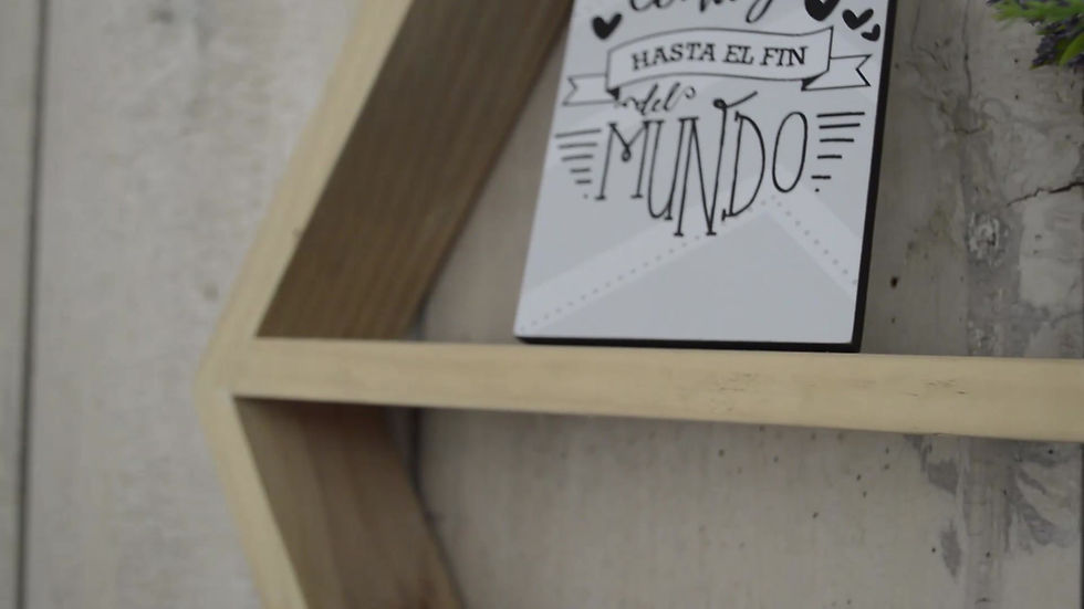 Miniatura: Repisa hexágono travesaño