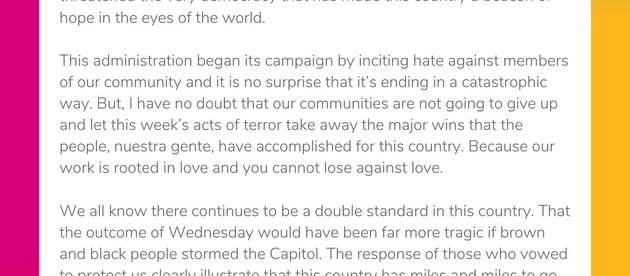 Statement of Reflection from our Executive Director, Irma Márquez Trapero
